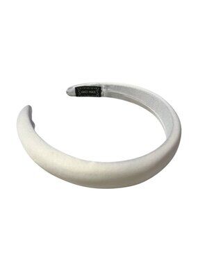 White Handmade Padded Cushion Fashion Headband Hair Accessory
